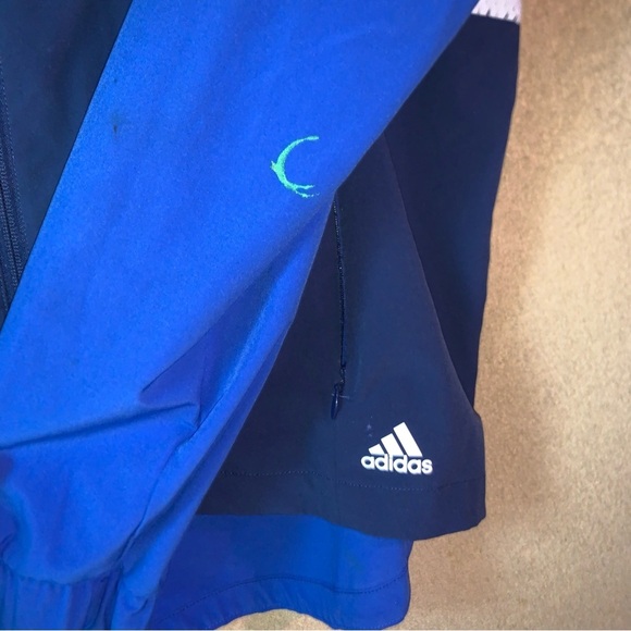 Adidas sport large Noble Indigo Hi-Res Blue Sport ID Wind Jacket CW2230 hood - Picture 9 of 9